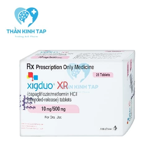 Xigduo XR 10mg/500mg - Thuốc điều trị tiểu đường tuýp 2.